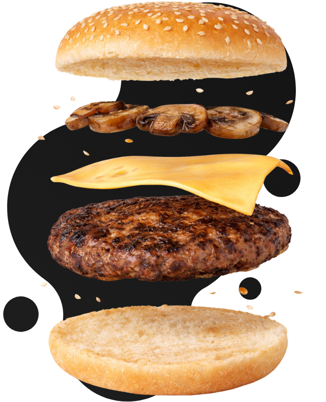 Cevapcici Käse Champignon Burger Zutaten – Lauteracher Grill Lauterach