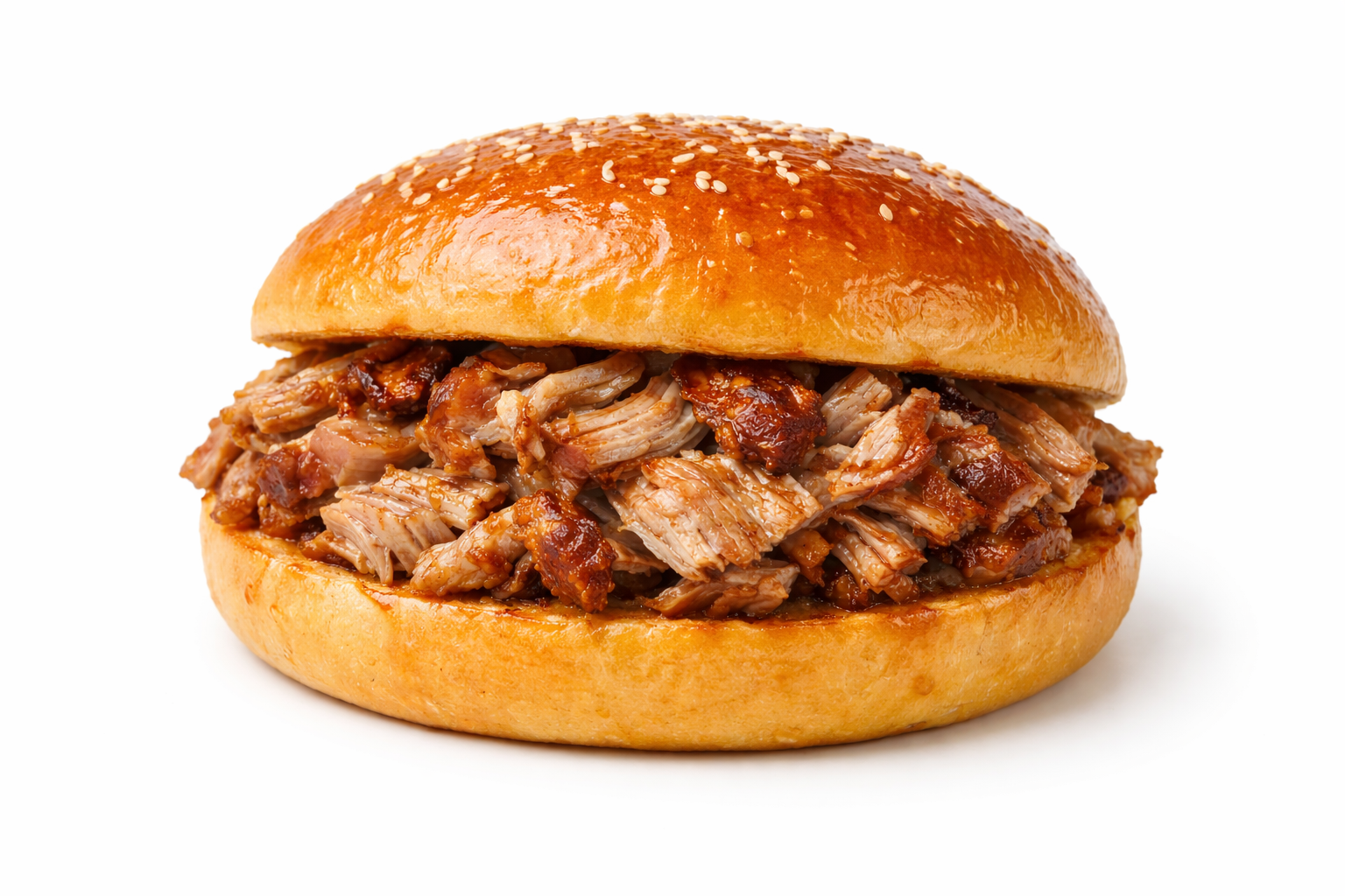 Stelze Warmes Sandwich mit Schweinshaxenfleisch beim Lauteracher Grill